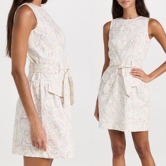 Shoshanna | Zoey Dress | Sleeveless Embroidered Size 10 Petite - Picture 5 of 16